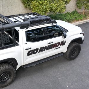 Toyota Tundra Roof Rack - Go Rhino - Ceros Low Profile - Textured Black - `22-`23